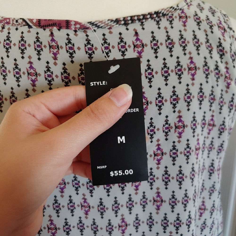 Robert Louis Pattern Print Maxi Dress Medium - Picture 8 of 8